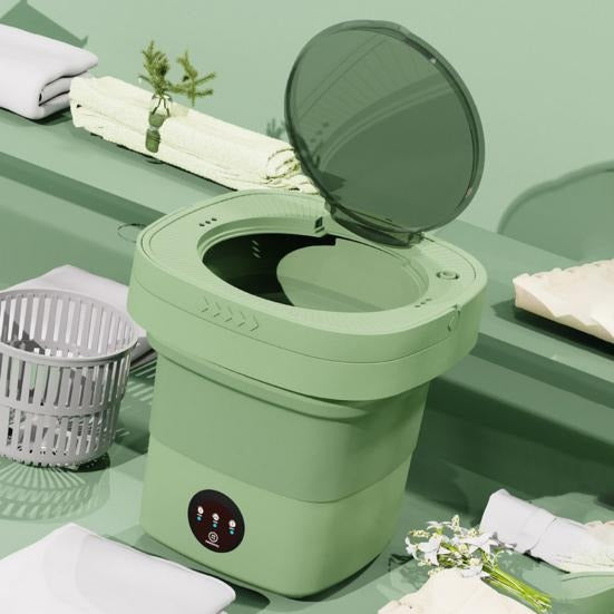 6.5l Portable Foldable Washing Machine Basket Random Color