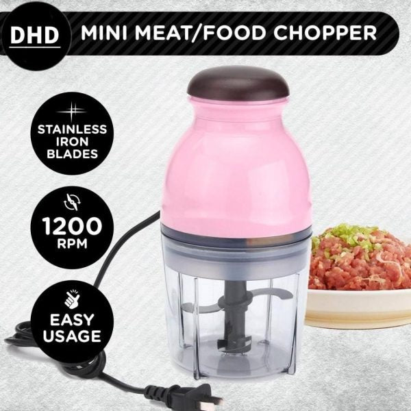 Capsule Cutter Quatre Mini Electric Multipurpose Food Chopper – Processor Unique Blender System Design Mixer, Meat Grinder – Random Color