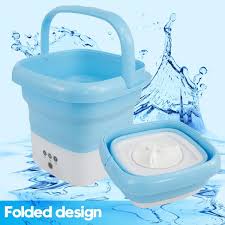 6.5l Portable Foldable Washing Machine Basket Random Color