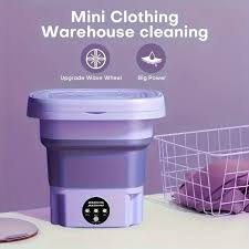 6.5l Portable Foldable Washing Machine Basket Random Color