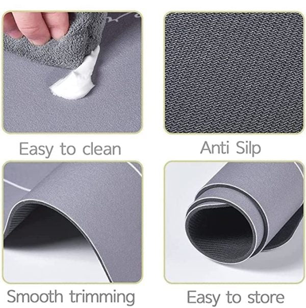 Nonslip Soft Rubber Bath Mat For Bathtub And Shower, Anti Slip Bacterial Anti Bacterial Machine Washable Pvc Bath Mat For Bathroom Bathroom Written Mat (random Color)