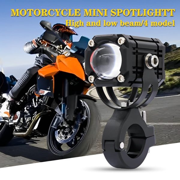 Universal Motorcycle Led Auxiliary Headlight – High/low Beam Super Bright Fog & Driving Light With Waterproof Ip65 Spotlight For All Bikes And Weather Conditions