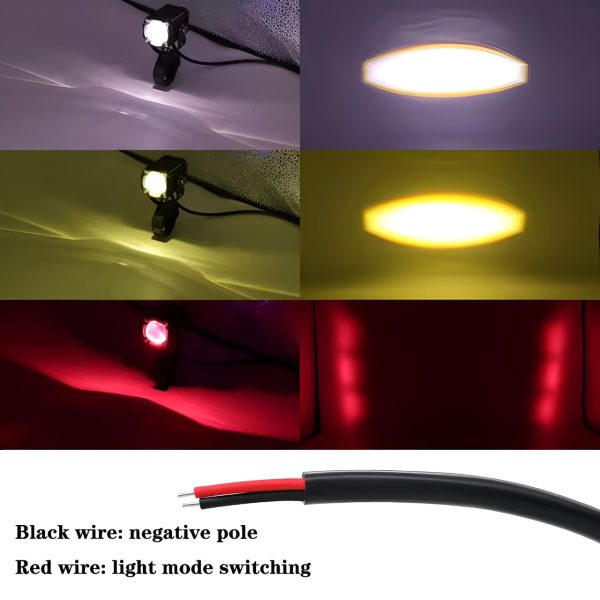 Universal Motorcycle Led Auxiliary Headlight – High/low Beam Super Bright Fog & Driving Light With Waterproof Ip65 Spotlight For All Bikes And Weather Conditions