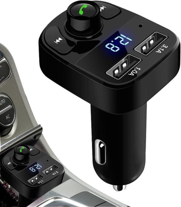 X8 – Multifunctional Car Mp3 Player | Car Wireless Fm Transmitter | Car Mp3 Modulator – 3.1a | Car Accessories ( Random Color )